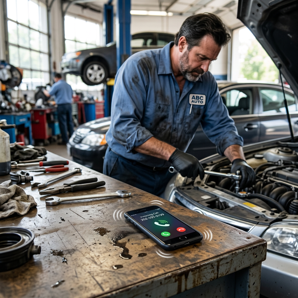 auto shop phone calls – Stop Losing Auto Shop Phone Calls (and Revenue) When Techs Can't Answer